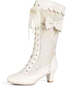 趣味・スポーツ・実用 LACE FROM THE VICTORIA AND ALBET MUSEUM Amazon.com | Voviggiw Women Vintage Victorian Boots Lace